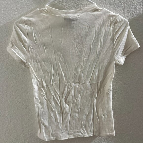 Forever 21 Women white shirt top size S - Picture 3 of 3
